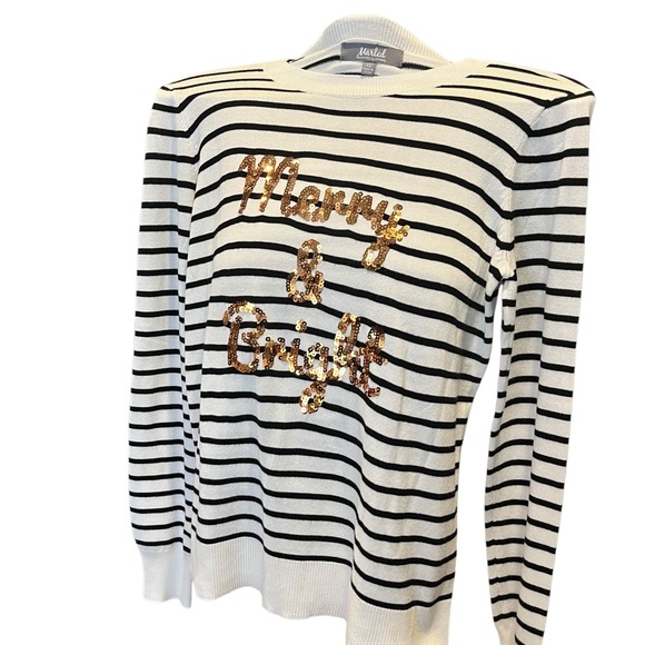 Marled “Merry and Bright” holiday sweater - Picture 4 of 7